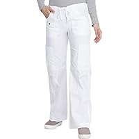 Dickies womens Genflex Cargo Medical Scrubs Pants, White, 3X-Large Plus Petite