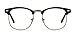 Outray Vintage Retro Classic Half Frame Horn Rimmed Clear Lens Glasses