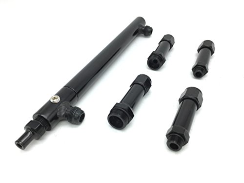 HotRod99 Aluminum Fuel Log With Two 7/8-20 Fittings and Two 9/16-20 Fittings