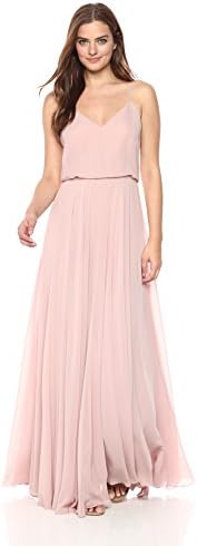 Jenny Yoo Women's Inesse V Neck Gown