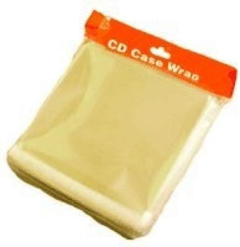 200 x CD Slim 5.2mm and Maxi Single Case Wrapping Sleeves (200 pack), clear