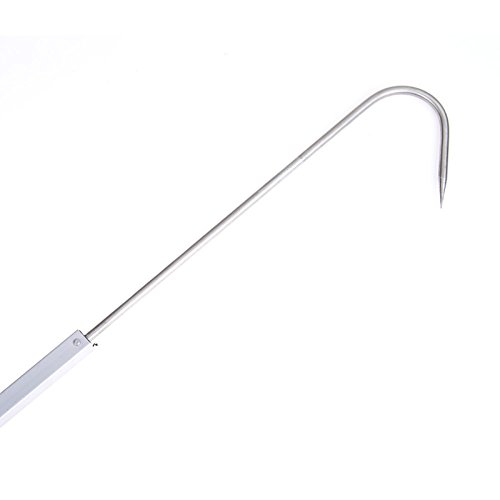 Smartcoco Dopromal Telescopic Stainless Steel Fish Gaff Fishing Spear Hook Telescope Saltwater Boat Hand Gaff