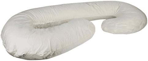Cotone C-shaped Pregnancy Pillows Full Body Maternity Pillow for Side Sleeping with Removable Washable Pillow Cover 55.1X31.5X9.8 Inch Jade