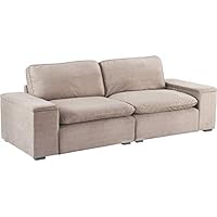 Click Décor UPH20136C Symphony Modular Storage Sofa, Tan