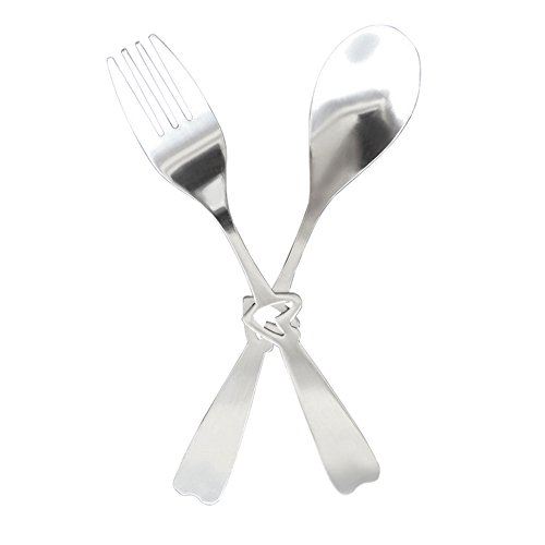 KEYUAN Stainless Steel Dinner Fork and Spoon Flatware Set Parkcation