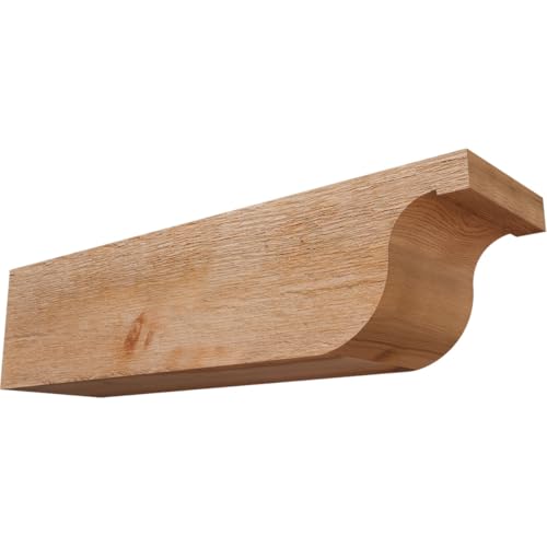 Ekena Millwork RFT06X06X24DEL00RWR Del Monte Rough Sawn Rustic Wood Rafter Tail…