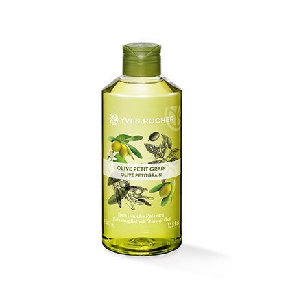 Yves Rocher Relaxing Bath and Shower Gel, Olive Olive Petit Grain, 400ml