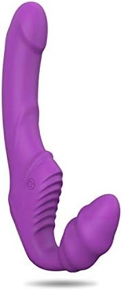 Valentine's Day V-ibraters Lock va-gina Strapless Strapon V-ibrater 9 Speeds Double Vibrating Lesbian G Spot Toys Woman Purple,Japanese Toy Vibreadors 10 Inches