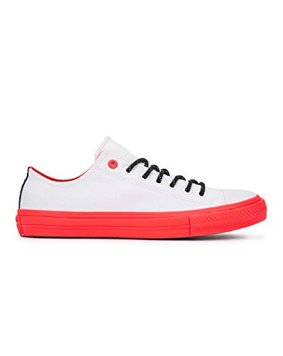 Converse Chuck Taylor All Star II Shield Canvas Ox White/Lava/Gum Lace Up Casual Shoes