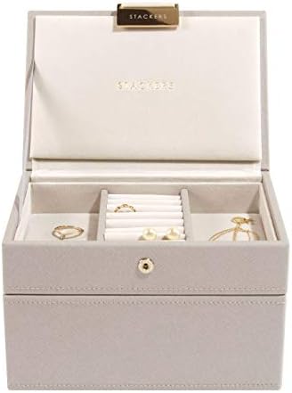 STACKERS LONDON Mini ジュエリーボックス 2-SET グレージュ/スタッカーズ TAUPE Mini Jewelry Box 2-SET