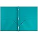 JAM PAPER Plastic Color POP Folders - 2 Pocket Durable Folders with Metal Prongs Fastener Clasps - Assorted Fashion Colors - 6/Pack