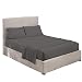 RV Mattress Short Queen Sheet Set 400 Thread Count Egyptian Cotton -Made for RV, Camper & Motorhomes 4 Pcs Sheet Set 15" deep Pocket Short Queen Dark Grey Solid primary