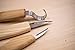 Wood Carving Tools Set for Spoon Carving 3 Knives in Leather Strop and Polishing Compound Hook + Sloyd and Detail Knife