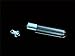 35x6mm clear glass botlle with screw cap , glass vial pendant perfume oil bottles charms -10pcs