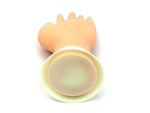 Beauticom Practice Flexible Manicure Mannequin Hand Nail Display with Soft Fingers (Base Stand Model)