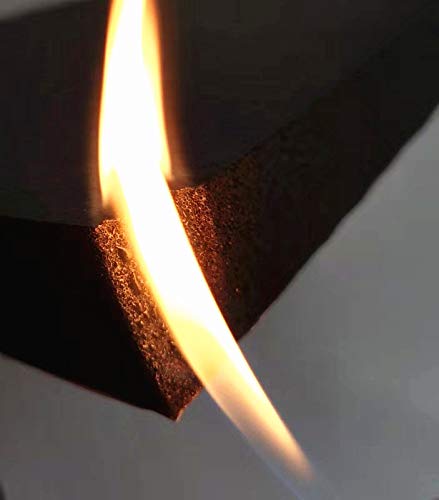 Elfin 39'' x 78.8'' x 1'' Thick Self-Adhesive Fireproof High Performance Sound Insulation and Heat Insulation Foam
