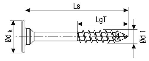 SPAX 681030400303 Flachrückwandkopf für Korpus, Teilgewinde, Rückwandkopf, T-STAR plus, 4CUT, Vernickelt Korpusschraube… – Bild 4