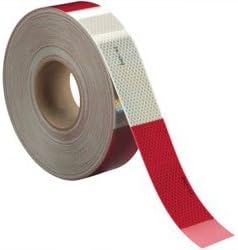 3"x50 yds 6" Red/6" Silver White, 3M Flexible Prismatic Conspicuity Tape Series 963