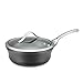 Calphalon Contemporary Hard-Anodized Aluminum Nonstick Cookware, Shallow Sauce Pan, 2 1/2-quart, Black