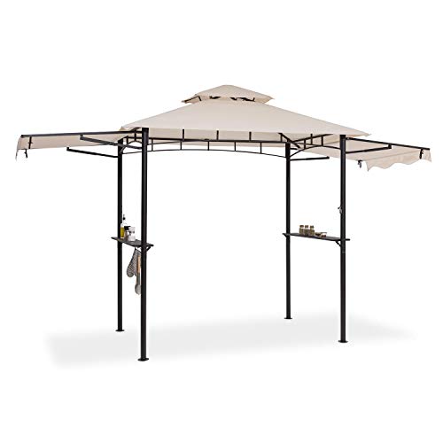 Blumfeldt Steakhouse Wings - Pavillon Grilldach Grillpavillon, Größe: 235 x 242 x 145 cm (BxHxT), Regen…