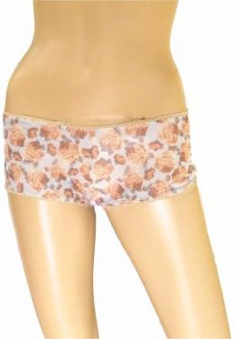 Underglam Sheer Blue with Beige Flower Boy Short S