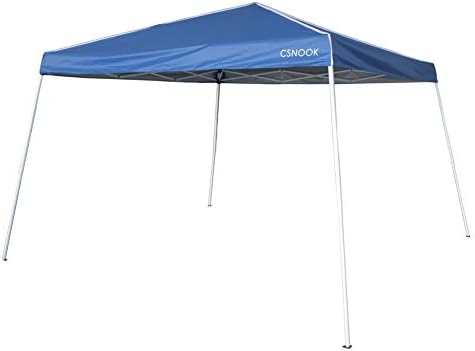 CSNOOK 12 x 12 ft Pop-up Canopy Tent Commercial Instant Shelter with Carry Bag, Folding Gazebo (Navy Blue)