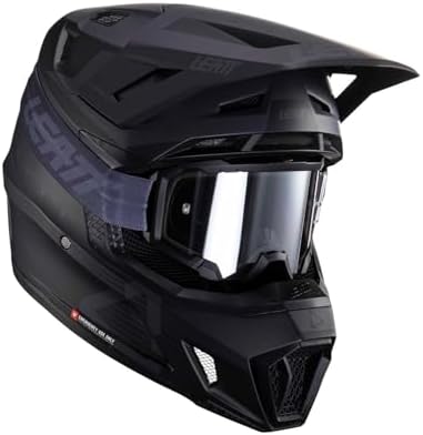Helm MIT Brille LEATT KIT Moto 7.5 V26 RED (55-56 cm) S