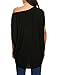 Unibelle Women's Loose Off The Shoulder Long Batwing Sleeve Top Blouse