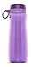 Pogo BPA-Free Plastic Water Bottle with Flip Straw, Purple, 32 oz/Standard