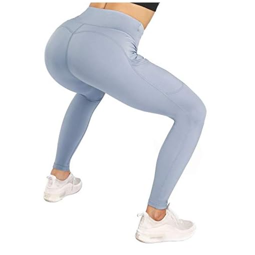 High Waist Workout Leggings for Women with Pockets,Tummy Control Training Yoga Pants Butt Lift - Image 4