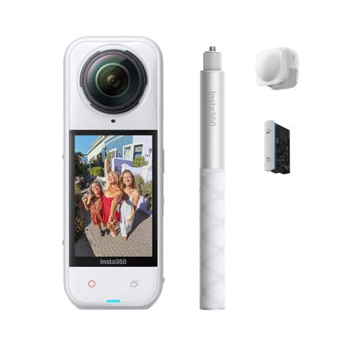 Insta360 X5 Starter-Bundle Weiß - 8K 360 Grad Kamera, Dreifach-KI-Chip