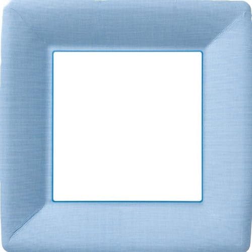 Boston International IHR Classic Linen Square Disposable Dinner Paper Plates, 1…