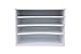 Leroxo Portable LED Table Lamp,3 Color Stepless Dimmable Battery Powered Lamp Wood Desktop Organizer Letter Tray File Mail Sorter,White