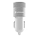 +LIFEGUARD Dual USB Car Charger 2.1A with +IQ Technology (Silver)