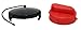 Valterra Red and Black T1020-3VP Universal Drain Hose Bayonet Drip Cap Set, Carded primary