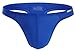 Brave Person Men's Sexy Thong Underwear Low Rise Bikini T-Back G-String (L, 3 Pack: Black, White, Blue)