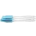 Culinary Corner® Easy Flex Silicone Spatulas | Set of 3 Includes Small, Medium and Large Spoon Style Spatula for Home or Professional Baking Needs | Perfect Tools for Cake Decorating | Heat Resistant | Blue Cooking Utensils | Hanging Kitchen Supplies