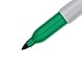 Sharpie Permanent Markers, Fine Point, Green, 12 Count