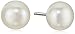 Amazon Collection Sterling Silver White Freshwater Cultured Pearl Necklace, Bracelet, and Earrings Jewelry Set (7-8mm)