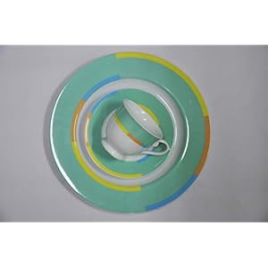 Azure Premium Porcelain Cup & Saucer Set, 12 pcs, Golden