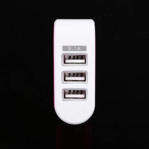 USB Charger Cube,Wall Charger Plug,3-Port USB Wall Home Travel AC Charger Adapter for Phone US Plug (Green)