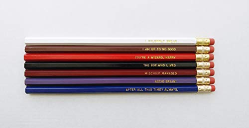 Pencil Set Engraved Pencil Set HP Gift Gold Foil Pencil Set Engraved Pencils After All This Time Always Gift for College Student Gift for Him