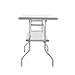 Royal Gourmet Commercial Stainless Steel Double-Shelf Folding Work Table, 48