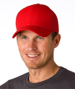 Yupoong 6533 Flexfit Tactel Mesh Cap - Red - L/XL