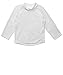 Leveret Long Sleeve Baby Boys Girls Rash Guard Sun Protected UPF + 50 Kids & Toddler Swim Shirt (White, Size 3 Toddler