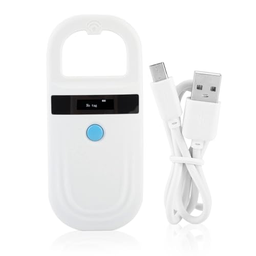Pet ID Reader, Pet Tag Display Pet Chip ID Scanner Pet ID Scanner Portable RFID EMID Reader for Pets