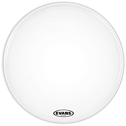 Evans EQ3 Resonant Coated White Bass Drum Head, No Port, 18 Inch