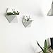 Nattol Geometric Wall Planter, Hanging Planters and Hanging Vase for Succulent, Cactus and Air Plants, Set of 2, Whitethumb 4