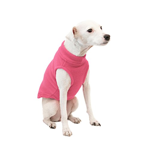 Gooby Stretch Fleece Pull Over Cold Weather Dog Vest, Pink, X-Large