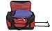 Travelers Club Adventure Multi-Pocket Rolling Sports Duffel Bag, Red, 20 Inch 46.2L